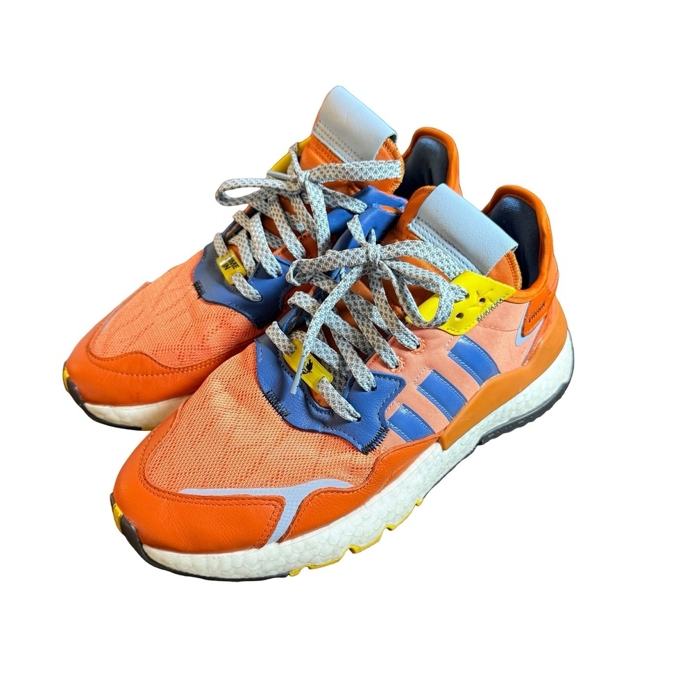 Adidas Nite Jogger Ninja Time In Mens Size 9 Orange Blue Q47199 Sneakers YouTube
